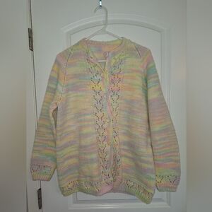 Handmade Multicolor Women's Cardigan